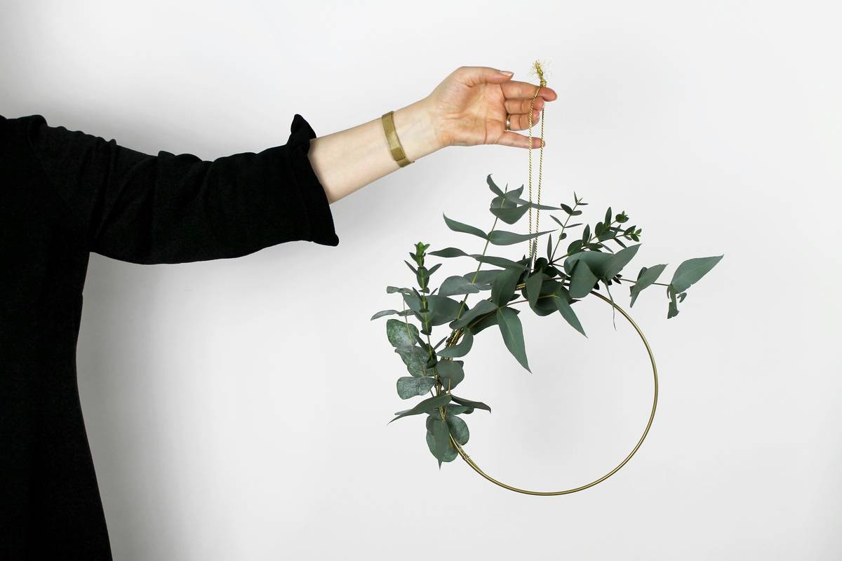 Mockup Eucalyptus wreath